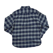 Load image into Gallery viewer, JACHS &quot;Heritage Flannel&quot; Classic Navy Grey Check Long Sleeve Flannel Shirt
