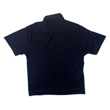 Load image into Gallery viewer, Early 00&#39;s Cutting Edge Gothic Y2K Dragon Mesh Layered Black Short Sleeve Shirt
