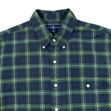 Load image into Gallery viewer, RALPH LAUREN &quot;Slim Fit&quot; Tartan Plaid Check Long Sleeve Button-Up Cotton Shirt
