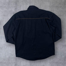 Load image into Gallery viewer, Early 00&#39;s Atlas For Men Embroidered Native Cowboy Western Black Long Sleeve Shirt

