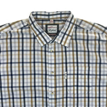 Load image into Gallery viewer, Rydale &quot;Carnaby&quot; Multi Plaid Country Check Short Sleeve Cotton Blend Shirt
