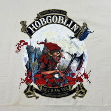 Load image into Gallery viewer, Vintage HOBGOBLIN &quot;Extra Strong Ale&quot; Wychwood Brewery Drinks Souvenir Spellout Graphic T-Shirt
