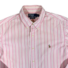 Load image into Gallery viewer, POLO RALPH LAUREN "Custom Fit" Pink Striped Long Sleeve Button-Up Cotton Shirt
