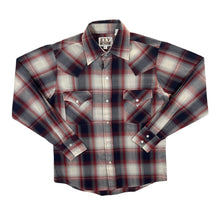 Load image into Gallery viewer, Vintage Ely Cattleman Cowboy Western Plaid Check Popper Long Sleeve Shirt
