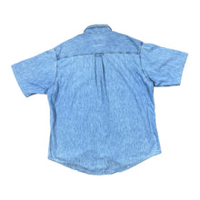 Load image into Gallery viewer, Vintage 90&#39;s MADISON TRADER Classic Blue Denim Cotton Metal Button Short Sleeve Shirt
