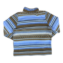 Load image into Gallery viewer, Early 00&#39;s Fairisle Crazy Patterned Zip Fleece Sweatshirt

