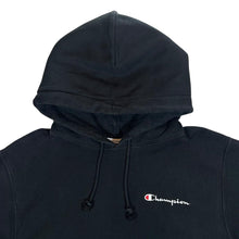 Load image into Gallery viewer, CHAMPION Reverse Weave Classic Embroidered Mini Logo Black Pullover Hoodie
