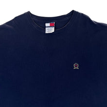 Load image into Gallery viewer, Vintage TOMMY HILFIGER Classic Embroidered Mini Crest Logo Navy Blue T-Shirt
