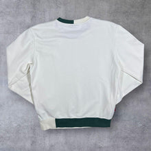 Load image into Gallery viewer, Champion Multi Coloured Trim Mini Spellout White Cotton Crewneck Sweatshirt
