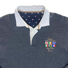 Load image into Gallery viewer, Cotton Traders SIX NATIONS RUGBY Embroidered Logo Long Sleeve Polo Shirt
