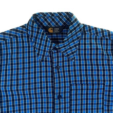Load image into Gallery viewer, Carhartt Rugged Outdoor Wear Blue Black Check Long Sleeve Cotton Shirt
