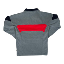 Load image into Gallery viewer, PROTEST Boardwear Colour Block Mini Logo Grey Red 1/4 Zip Fleece Sweatshirt
