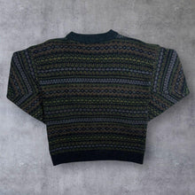 Load image into Gallery viewer, Vintage 90&#39;s Ferndale Grandad Patterned Acrylic Wool Knit Sweater Jumper
