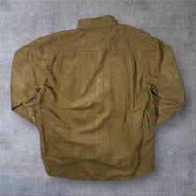 Load image into Gallery viewer, Atlas For Men Cowboy Western Brown Suede Effect Long Sleeve Shirt
