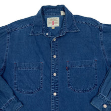 Load image into Gallery viewer, Early 00’s LEVI’S RED TAB Classic Metal Button Denim Long Sleeve Shirt
