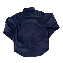 Load image into Gallery viewer, Early 00&#39;s GAP Classic Navy Blue Micro Corduroy Cord Long Sleeve Shirt
