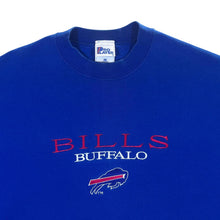 Load image into Gallery viewer, Vintage Pro Player NFL Buffalo Bills Embroidered Football Spellout Blue Sweatshirt
