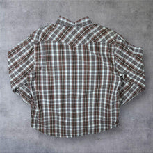 Load image into Gallery viewer, Industrial Exchange Cowboy Western Plaid Check Long Sleeve Popper Shirt
