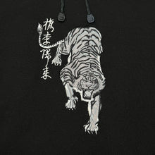 Load image into Gallery viewer, Early 00’s OXYZONE Embroidered Traditional Tiger Tattoo Inspired Pullover Hoodie

