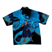 Load image into Gallery viewer, Early 00’s OXYZONE Anime Manga Goth Samurai All-Over Print Polyester Shirt
