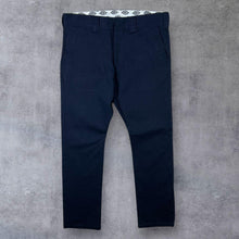 Load image into Gallery viewer, Dickies Classic Navy Blue Skater Workwear Straight Leg Chino Trousers
