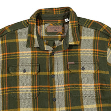 Load image into Gallery viewer, ORVIS Classic Earth Toned Lumberjack Plaid Check Heavy Cotton Long Sleeve Flannel Shirt
