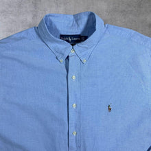 Load image into Gallery viewer, Vintage Ralph Lauren &quot;Classic Fit&quot; Blue Cotton Long Sleeve Button-Up Shirt
