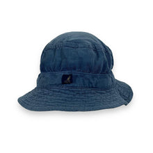Load image into Gallery viewer, Early 00&#39;s KANGOL Embroidered Mini Logo Y2K Corduroy Cord Blue Bucket Hat
