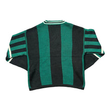 Load image into Gallery viewer, Vintage 90&#39;s POINT ZERO Made In Korea Colour Block Striped Acrylic Knit V-Neck Sweater Jumper
