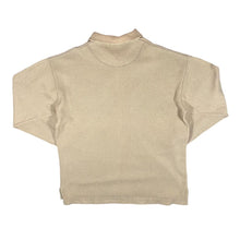 Load image into Gallery viewer, Vintage 90&#39;s ST MICHAEL Marks &amp; Spencer Ribbed Brown Beige Long Sleeve Polo Shirt
