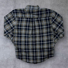 Load image into Gallery viewer, Lowes Australia Black Brown White Plaid Check Long Sleeve Cotton Flannel Shirt

