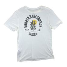 Load image into Gallery viewer, VOLCOM &quot;Wonder Made Common&quot; Skater Logo Spellout Graphic White T-Shirt
