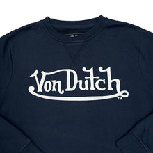 Load image into Gallery viewer, VON DUTCH Gothic Biker Tattoo Big Logo Spellout Graphic Crewneck Sweatshirt

