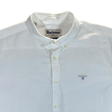 Load image into Gallery viewer, Barbour &quot;Tailored Fit&quot; Classic White Mini Logo Long Sleeve Button-Up Cotton Shirt
