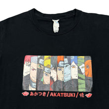 Load image into Gallery viewer, NARUTO SHIPPUDEN &quot;Akatsuki&quot; Anime Manga TV Show Cartoon Spellout Graphic T-Shirt
