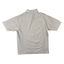 Load image into Gallery viewer, Early 00&#39;s Clockhouse Y2K Tribal Cream Navy Blue Polyester Short Sleeve Shirt
