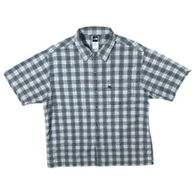 Load image into Gallery viewer, The North Face TNF Grey Check Utility Hiking Short Sleeve Cotton Shirt
