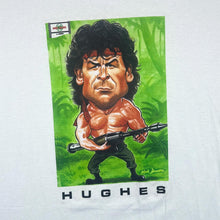 Load image into Gallery viewer, Vintage 90&#39;s Screen Stars MARK HUGHES &quot;As Rambo&quot; Football Caricature Graphic Single Stitch T-Shirt
