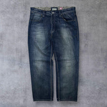 Load image into Gallery viewer, Mantaray Classic Distressed Effect Blue Denim Straight Leg Jeans
