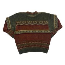 Load image into Gallery viewer, Vintage 90&#39;s ST MICHAEL Marks &amp; Spencer Grandad Patterned Alpaca Acrylic Wool Knit Sweater Jumper
