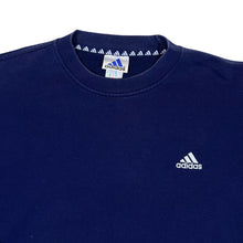 Load image into Gallery viewer, Vintage 90&#39;s ADIDAS Embroidered Mini Logo Navy Blue Crewneck Sweatshirt
