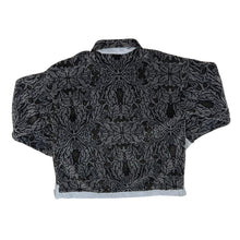 Load image into Gallery viewer, Early 00&#39;s NEW FUSION Crazy Abstract Patterned 1/4 Popper Button Fleece Sweatshirt
