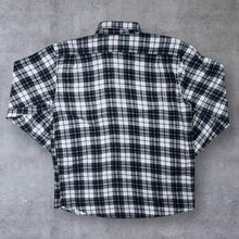 Load image into Gallery viewer, Vintage Pradizo Grey Red White Plaid Check Long Sleeve Cotton Flannel Shirt

