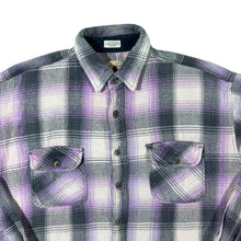 Load image into Gallery viewer, Vintage Schmidt Workwear Multi Plaid Check Long Sleeve Cotton Flannel Shirt
