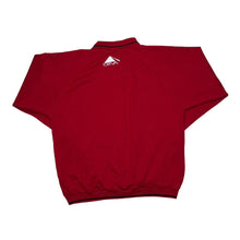 Load image into Gallery viewer, Vintage CEVA Embroidered Company Logo Striped Trim Collared Sweatshirt
