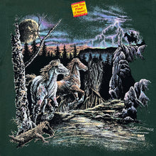 Load image into Gallery viewer, Vintage Stand Out (1993) "12 HORSES" Animal Nature Wildlife Graphic T-Shirt
