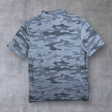 Load image into Gallery viewer, Travis Mathew &quot;Topgolf&quot; Hawaiian Camo Grey Patterned Pima Cotton Blend Golf Polo Shirt
