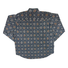 Load image into Gallery viewer, Vintage 90&#39;s Cottonwood Aztec Navajo Patterned Black Long Sleeve Cotton Shirt
