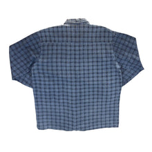Load image into Gallery viewer, Vintage Hesketh &amp; Turner Classic Blue Plaid Check Long Sleeve Flannel Cotton Shirt
