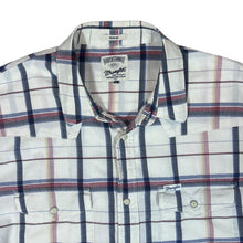 Load image into Gallery viewer, Early 00&#39;s WRANGLER Western Plaid Check Popper Button Short Sleeve Cotton Shirt
